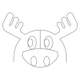 animal clamshell moose 001